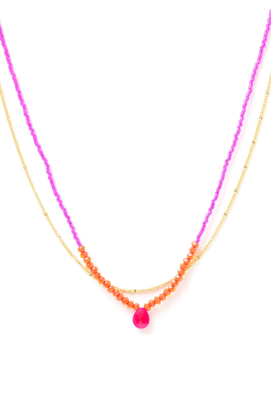 Rondelle Two Row Necklace