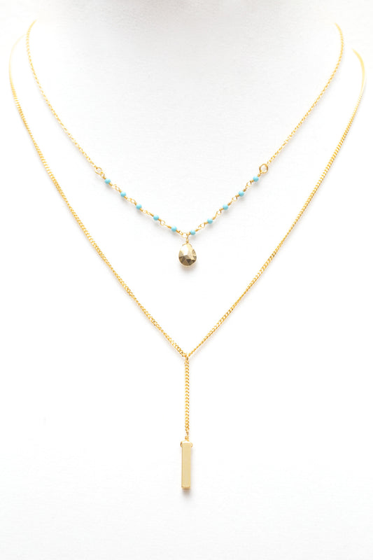 2 in 1 Turquoise Necklace