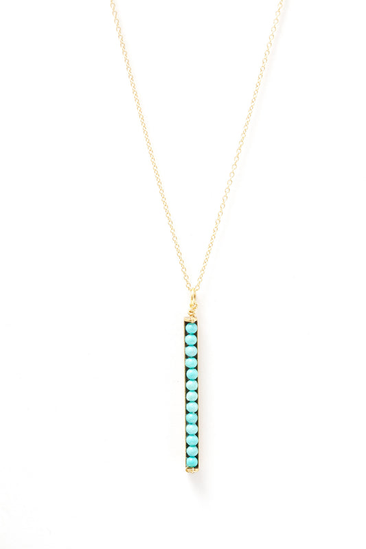 Turquoise Stick Necklace