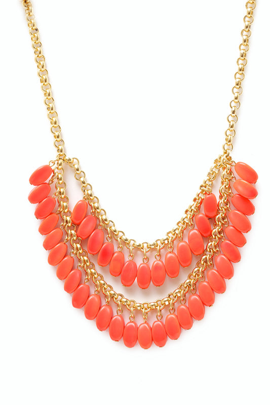 Red Double Tiered Necklace